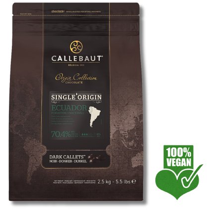 Veganská tmavá belgická čokoláda 2,5 kg Ecuador 70%