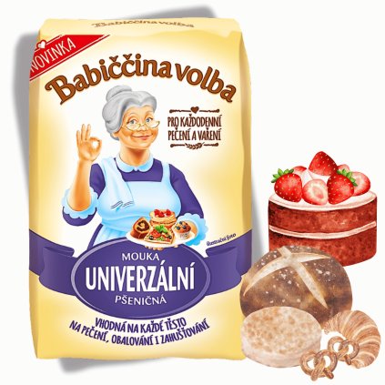Babiččina volba - Mouka hladká UNIVERZÁLNÍ 1 kg