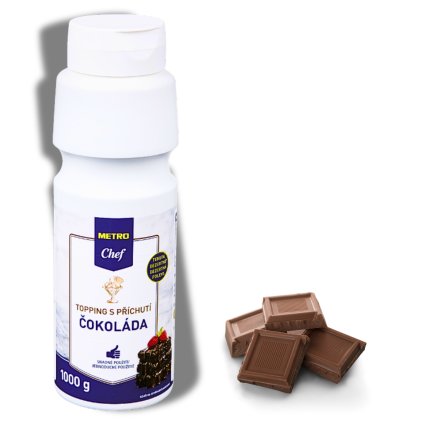 Cukrářský Topping mléčná čokoláda 1kg s kondenzovaným mlékem