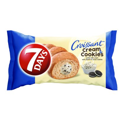 7 DAYS Croissant Vanilla Milk Cream & Cookies 20 x 60 g