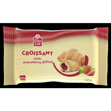 Fine Life Croissant Jahoda 60 g