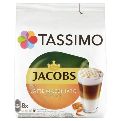 Tassimo Latte Macchiato Caramel (8 x 7 g + 26,5 g) kapsle