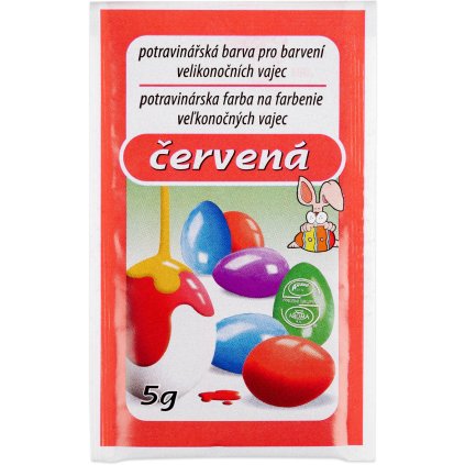 Potravinářská barva na vejce - ČERVENÁ 5g