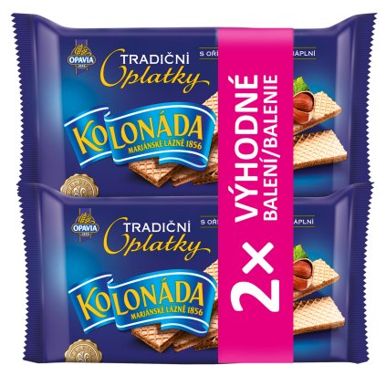 OPAVIA Kolonáda s oříškočokoládovou náplní 2 x 140 g