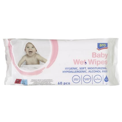aro Sensitive Dětské vlhčené ubrousky 60 ks