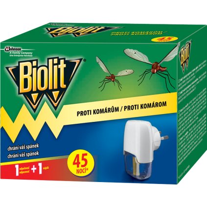 Biolit Proti komárům Elektrický odpařovač s tekutou náplní 45 nocí 1 ks