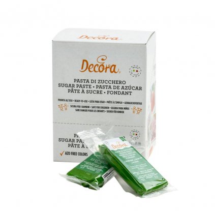 127031 1 potahovaci hmota 100g zelena decora