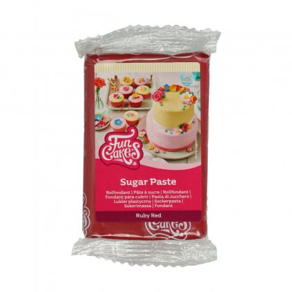 206879 1 fondant fun cakes 250 g ruby red g f20170