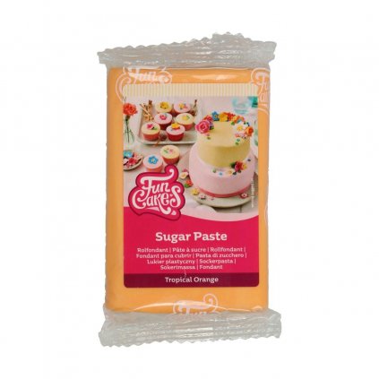 Potahový fondán FunCakes | Paste Tropical Orange - oranžová 250g