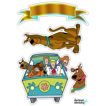 Jedlý papír  SCOOBY DOO  tisk na jedlý papír | expresní dodání