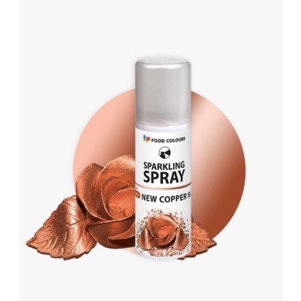 371756 barva ve spreji food colours new copper 50 ml medena