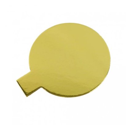 348002 podlozka pod minidezerty zlato stribrna tenka kruh 8 cm 1 ks