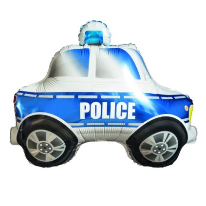 0032826 foliovy balonek modre policejni auto 72 x 65 cm 600