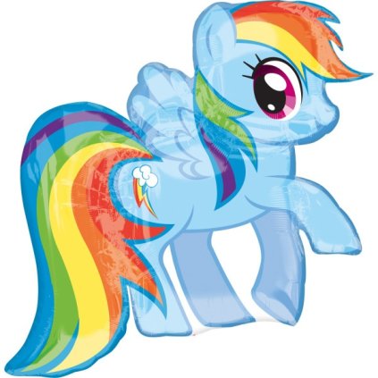 0017105 foliovy balonek my little pony rainbow dash 71 x 68 cm 600