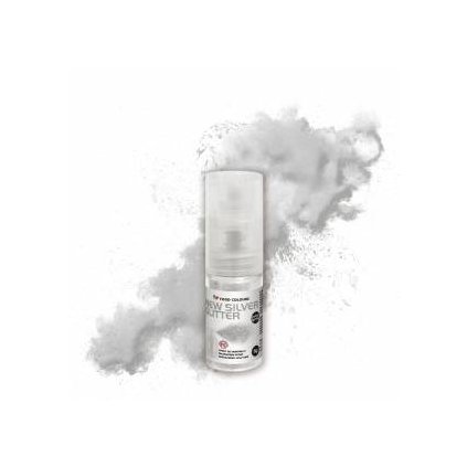 346766 food colours trpytky v rozprasovaci new silver glitter 5 g