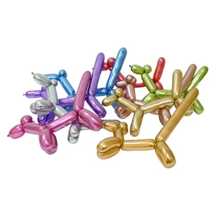 0028927 modelovaci balonky klasik chromovy mix barev 50 ks 600