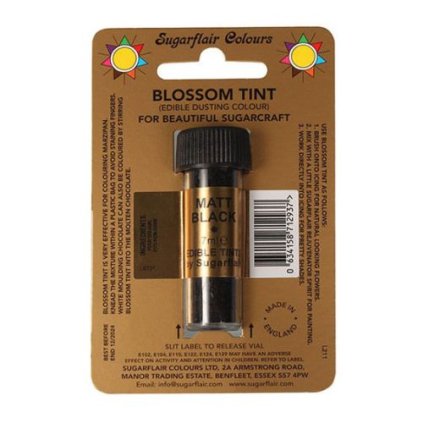 121274 1 jedla prachova barva matt black 7ml sugarflair