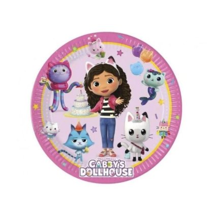 0029791 papirove talire gabinin kouzelny domek gabbys dollhouse 20 cm 600