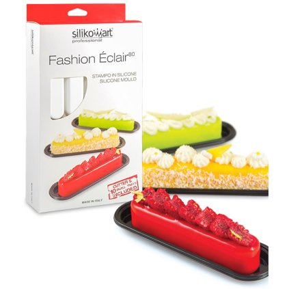 11000 forma silikonova s vykrajovatkem a tacky 10ks eclair 10x80ml