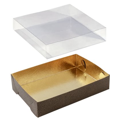 6479 vanicka obal plast 155x115 v 40mm kuze zlato hneda 10 ks bal