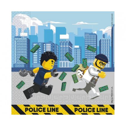 176807 papirove ubrousky lego city 33x33cm 20ks godan