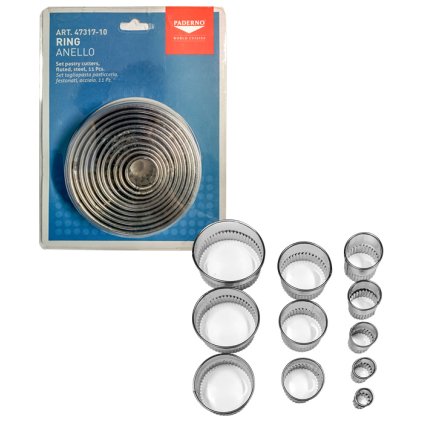 11966 vykrajovatka sada 11ks kruh vroubkovany tvar prum 2 5 10 v 3cm