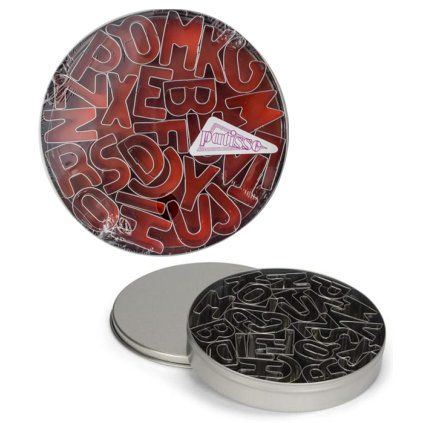 12014 vykrajovatka sada 26ks v doze abeceda tvar 2 5 v 2cm