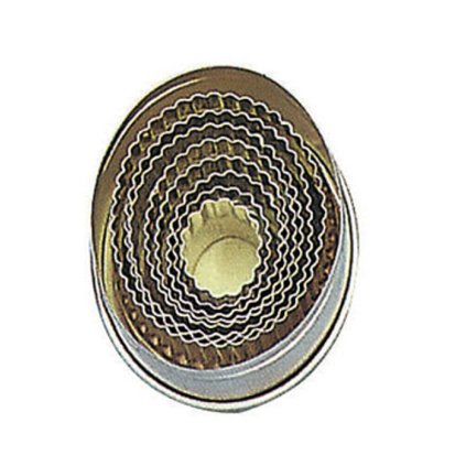 11918 vykrajovatka sada 9ks v doze oval vroubkovany tvar 2 5 8 v 3cm