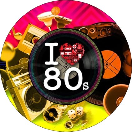 Jedlý papír  I LOVE 80