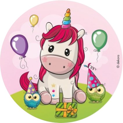 Jedlý papír  JEDNOROŽEC - UNICORN