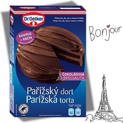 Pařížský dort 550g směs pro snadnou přípravu