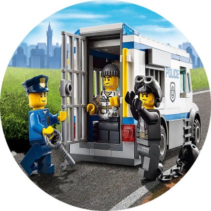 Jedlý papír  LEGO - POLICIE