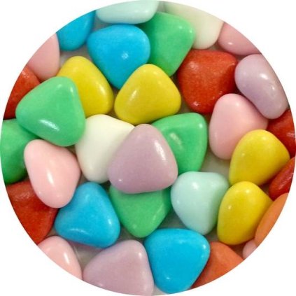 100247 cokoladova srdicka barevna 50 g d amo017