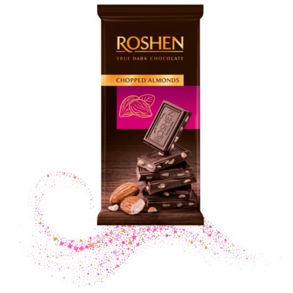 ROSHEN Hořká čokoláda mandle 85 g