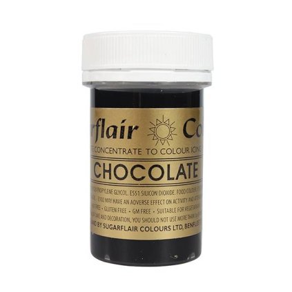 102674 gelova barva cokoladova 25g sugarflair
