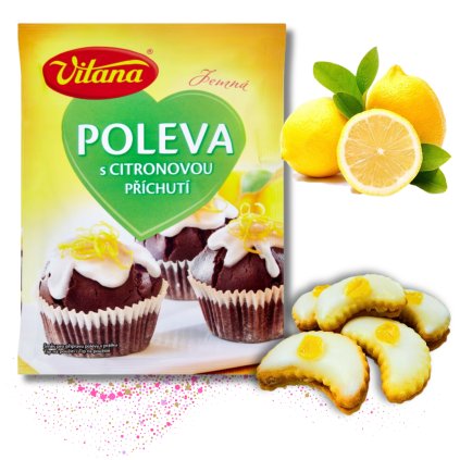 Vítana citrónová poleva pro sladké pečení a perníčky 100g