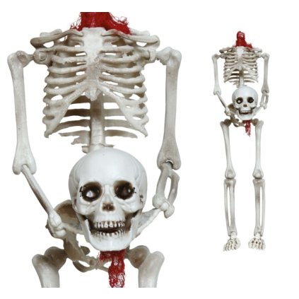 0033395 dekorace visici kostlivec bez hlavy 37 cm 600