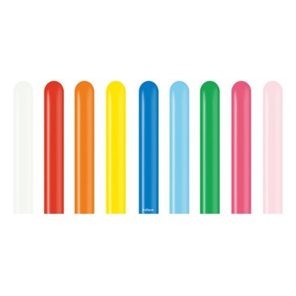 0029802 modelovaci balonky profesionalni standard mix 260m 100 ks 600