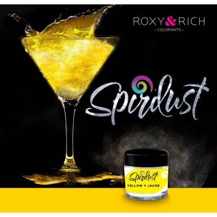 384008 metalicka barva do napoju spirdust zluta 1 5g roxy and rich