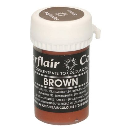 20041 pastelova gelova barva sugarflair 25 g brown