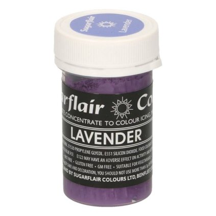 20047 pastelova gelova barva sugarflair 25 g lavender