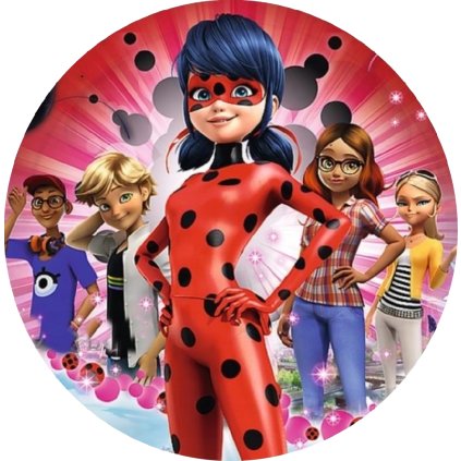 Jedlý papír  MIRACULOUS - KOUZELNÁ BERUŠKA A ČERNÝ KOCOUR