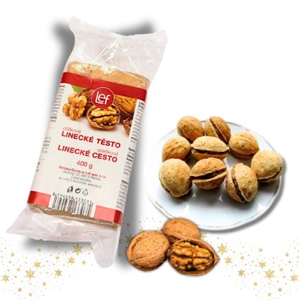 Hotové těsto na vánoční cukroví 400g - do formiček i na vykrajování, ořechové