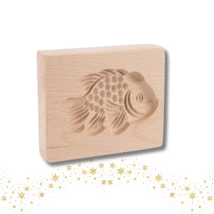 Tradiční vyklepávací formička na cukroví - Kapr