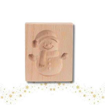 Tradiční vyklepávací formička na cukroví - Sněhulák