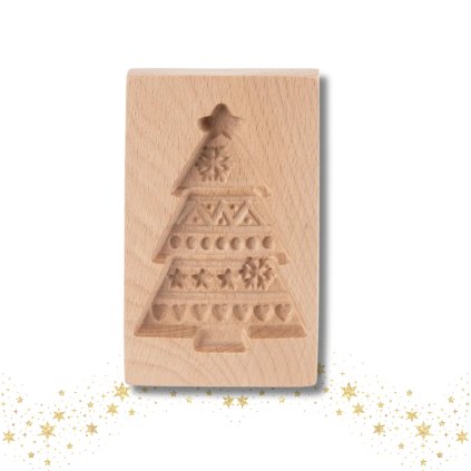 Tradiční vyklepávací formička na cukroví - Stromeček