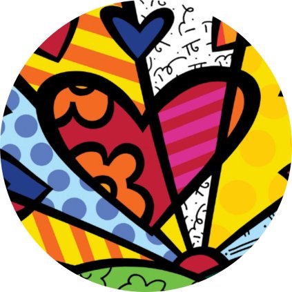 Jedlý papír  SRDCE MOZAIKA