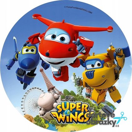 Jedlý papír  SUPER WINGS  tisk na jedlý papír | expresní dodání