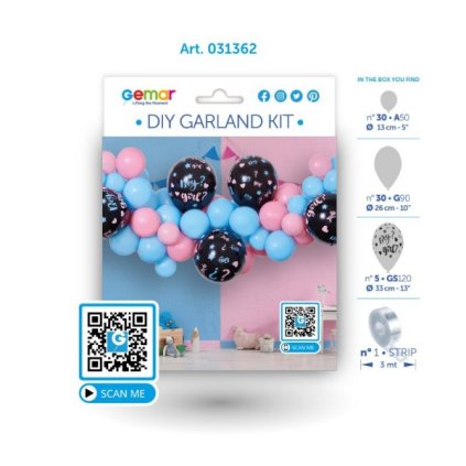 0021754 balonkova girlanda odhaleni pohlavi miminka 2m 600