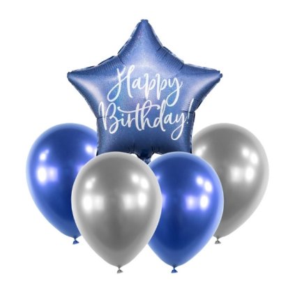 0023017 balonkovy set happy birthday modry 5 ks 600